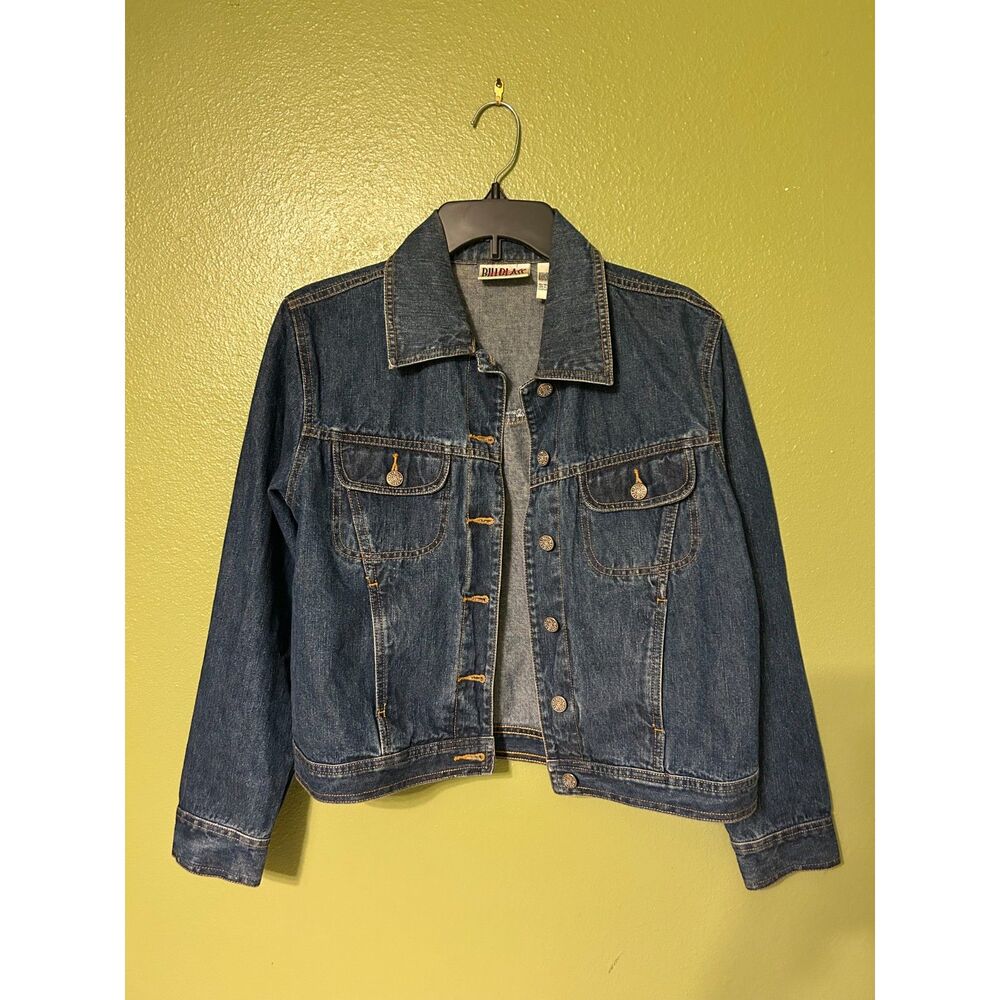 90s Bill Blass Vintage Women's Blue Jean Jacket